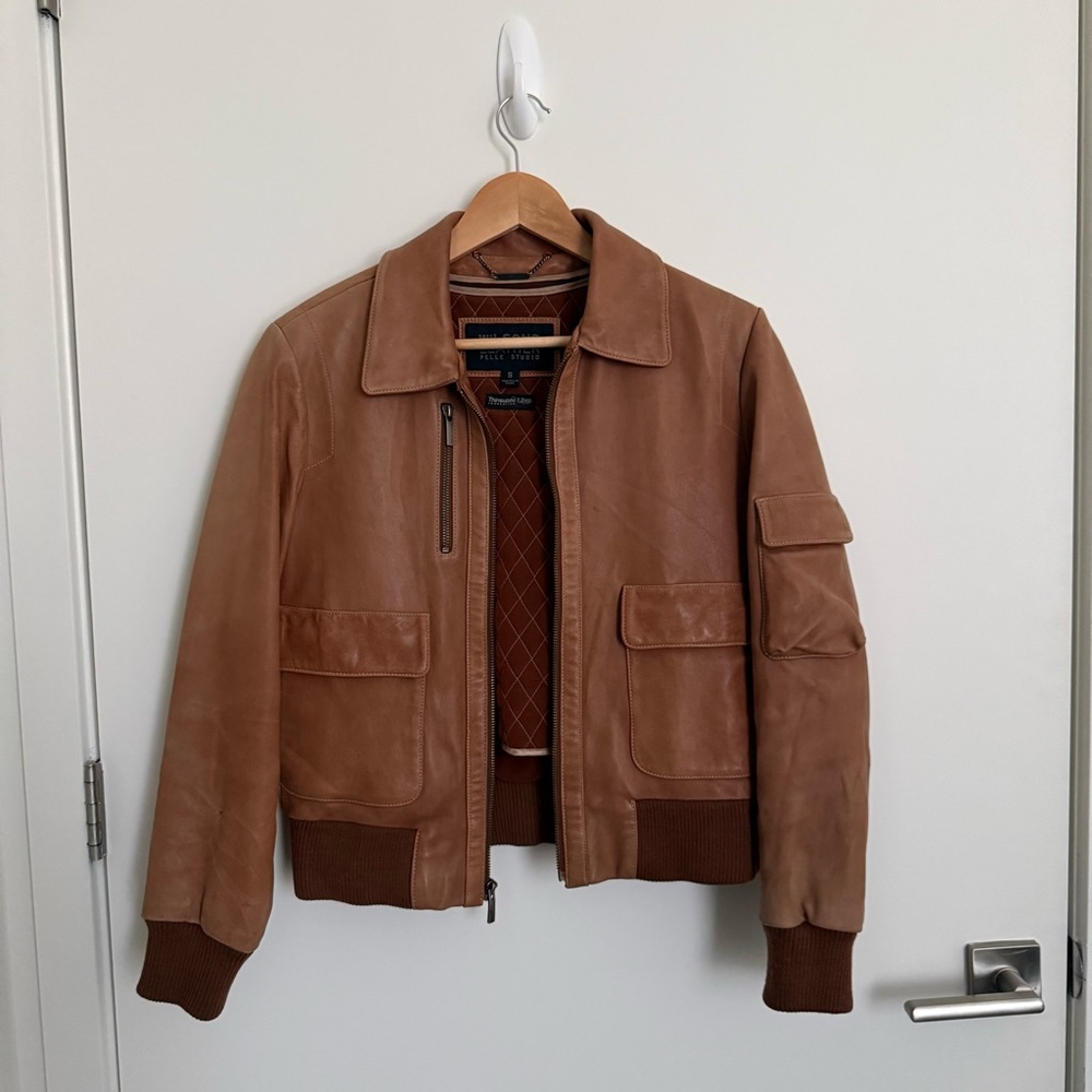 Pelle Studio Tan Leather Jacket